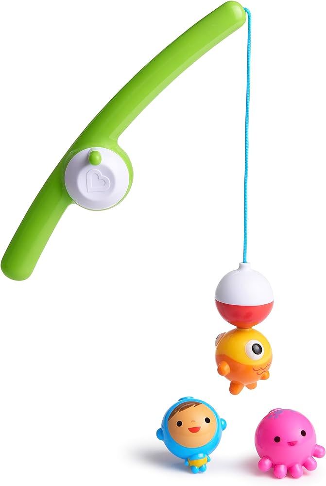 Amazon.com : Munchkin® Fishin'™ Magnetic Baby and Toddler Bath Toy, 4pc Set : Baby | Amazon (US)