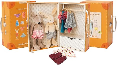 Moulin Roty La Grande Famille The Little Wardrobe Suitcase | Amazon (US)
