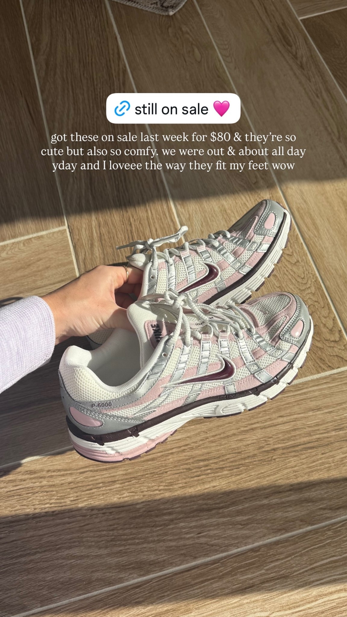 got these on sale last week for $80 & they’re so cute but also so comfy. we were out & about all day yday and I loveee the way they fit my feet wow. such a cute color sneaker for Valentine’s Day too 

#LTKSaleAlert #LTKValentine #LTKActive