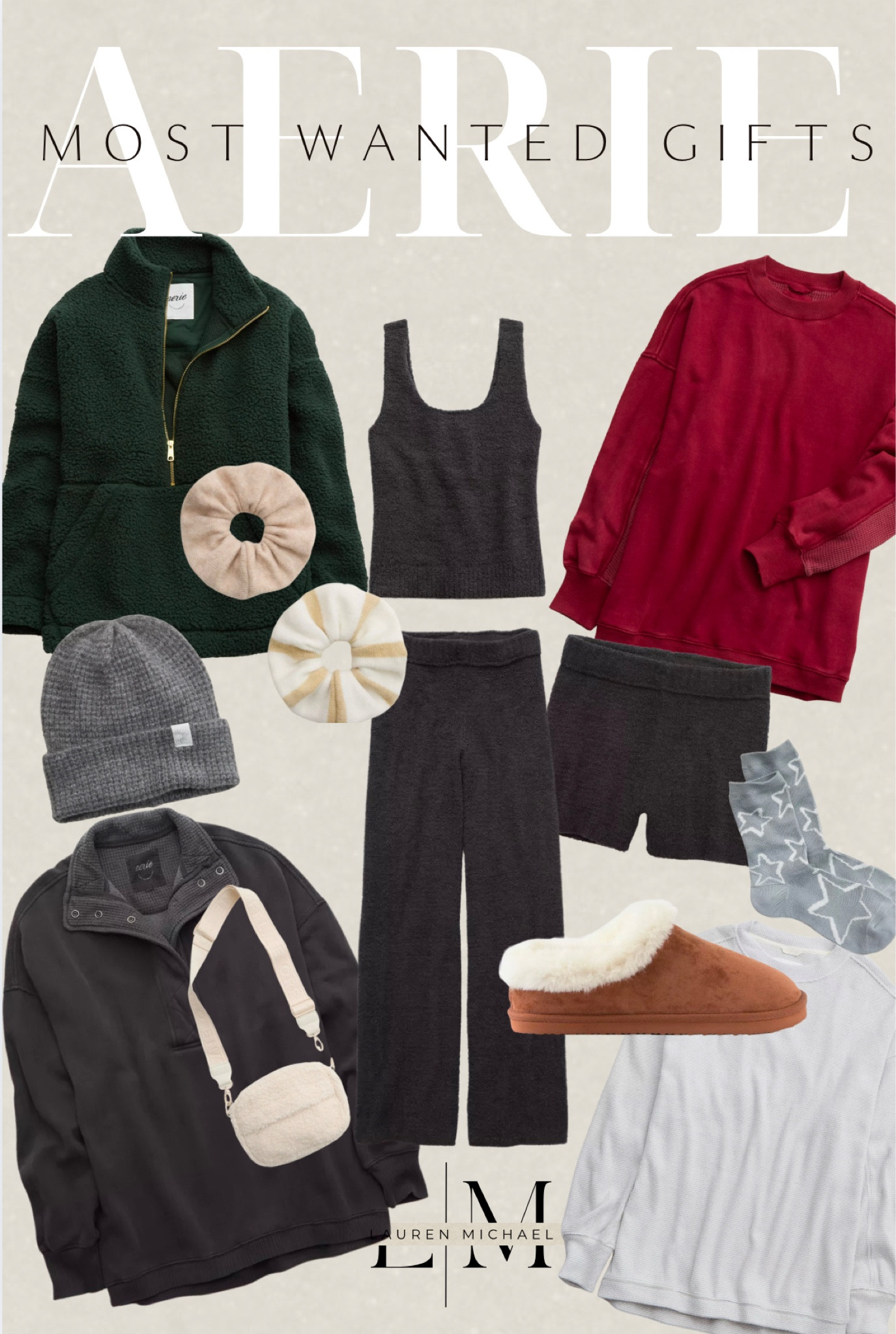 “🎁 Aerie’s Most Wanted Gifts 🎁 Cozy, chic, and perfect for everyone on your list (including YOU!). From buttery-soft loungewear to must-have accessories, these are the gifts everyone’s talking about this season. Shop now and snag them before they’re gone! ✨ #HolidayStyle #AerieGifts #LTKHoliday #GiftGuide”

#LTKStyleTip #LTKGiftGuide #LTKFindsUnder100
