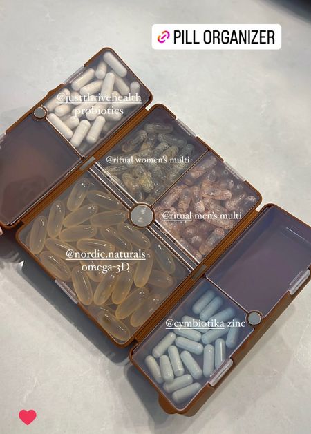 Supplement case - the best for travel or honestly everyday at home to have everything in one place!