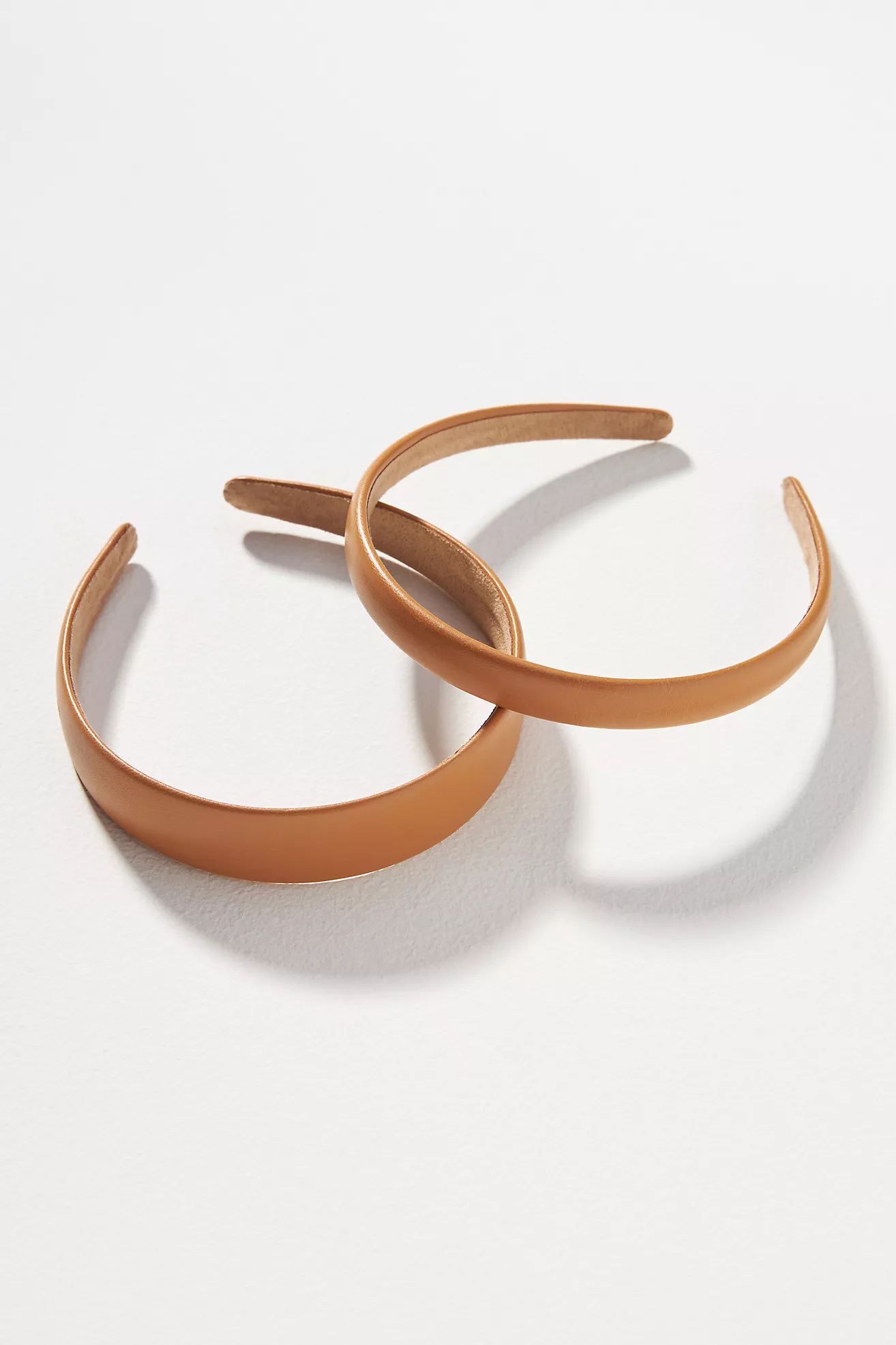 Corinne Faux Leather Headbands, Set of 2 | Anthropologie (US)