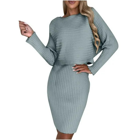 2 Piece Set for Women Skirt Suit Women s Spring Fashion Set Striped Long Sleeve Tops Suspended Skirt Set 2 Piece Skirt Sets for Women Summer Gray l | Walmart (US)