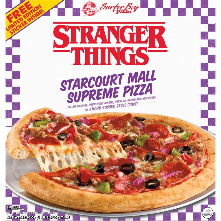 Netflix Stranger Things Hand-Tossed Crust Starcourt Mall Supreme Pizza, Rich Tomato Sauce, 25.2 o... | Walmart (US)