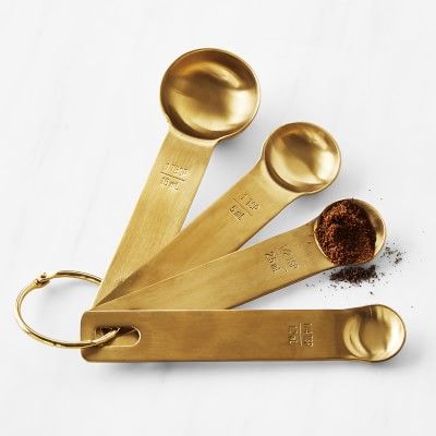 Williams Sonoma Gold Measuring Spoons, Set of 4 | Williams-Sonoma