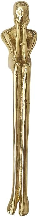 Brass Thinker Shape Cabinet Pulls Cabinet Handles Drawer Pulls Cabinet Hardware Cabinet Door Hand... | Amazon (US)