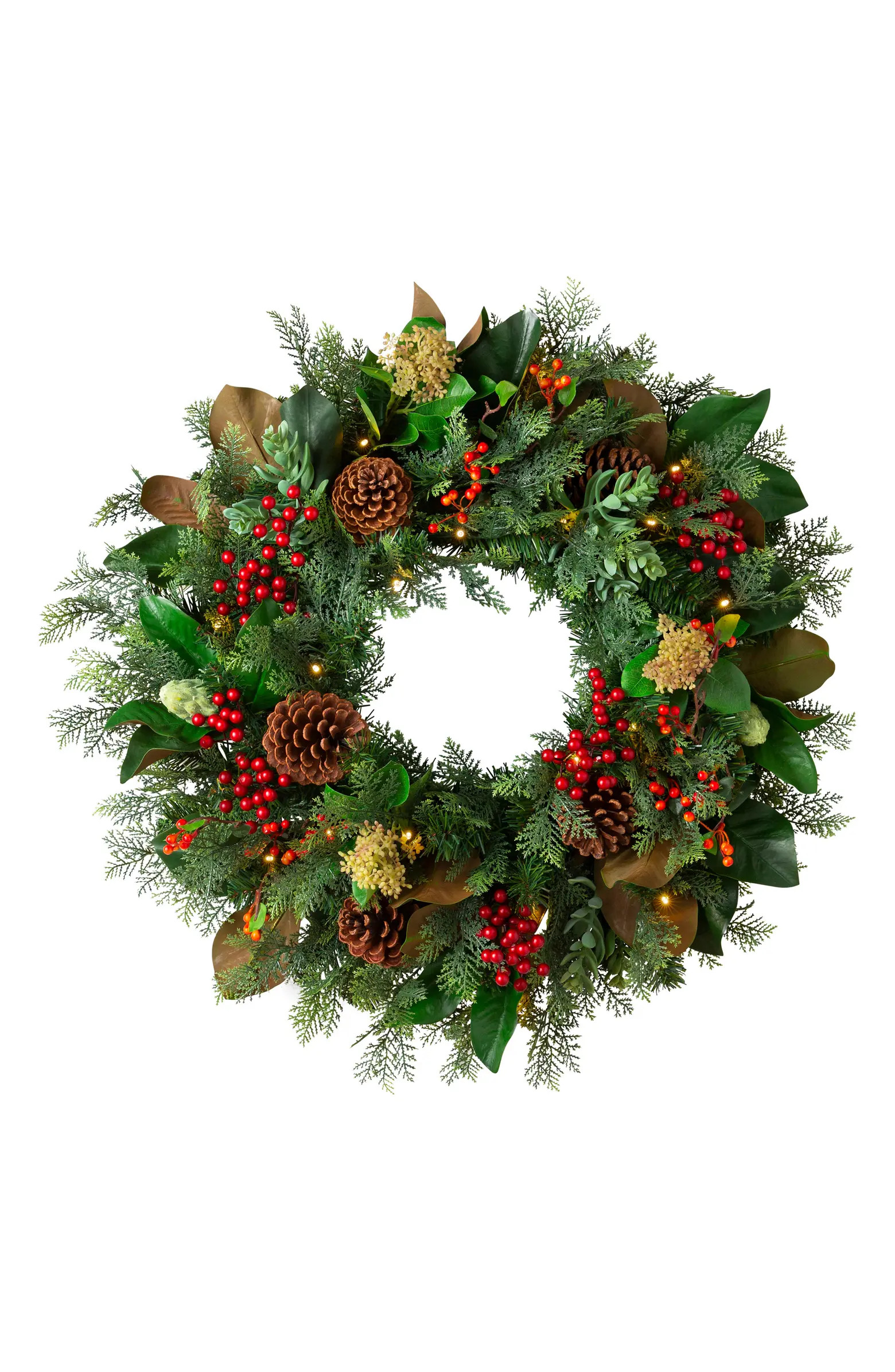 Balsam Hill Outdoor Magnolia Ridge Wreath | Nordstrom | Nordstrom