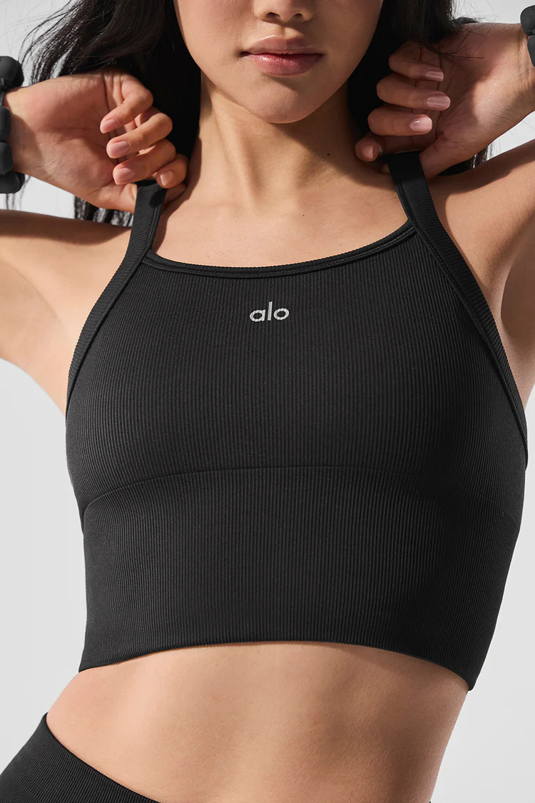 Seamless Ribbed Favorite Bra Tank | Alo Yoga (US)
