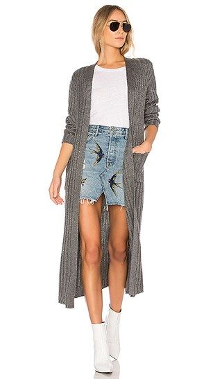 Lovers + Friends x REVOLVE Franklin Duster in Charcoal | Revolve Clothing