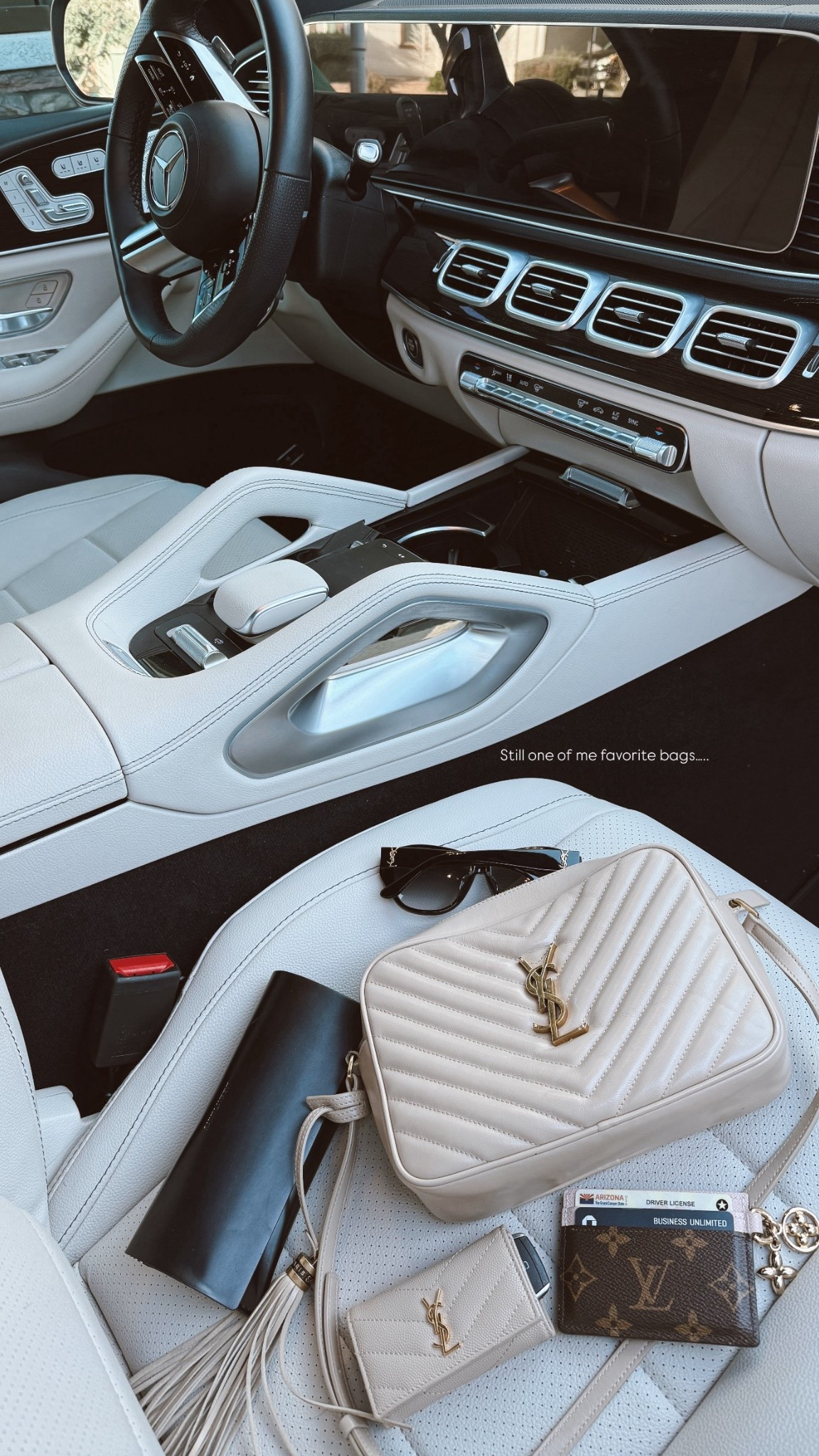 What’s in my bag…. 
.
.
YSL messenger Bag, YSL sunglasses, Card wallet 

#LTKGiftGuide #LTKHoliday #LTKdayinmylife