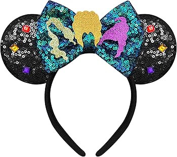 Bolonar Mouse Ears Headband for Girls Women Mouse Ears Headband Halloween Headbands Sequin Mouse ... | Amazon (US)