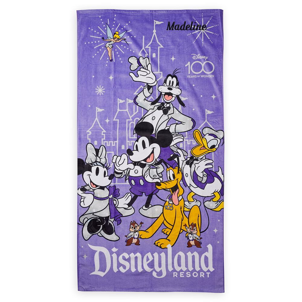 Mickey Mouse and Friends Disney100 Beach Towel – Disneyland – Personalized | Disney Store