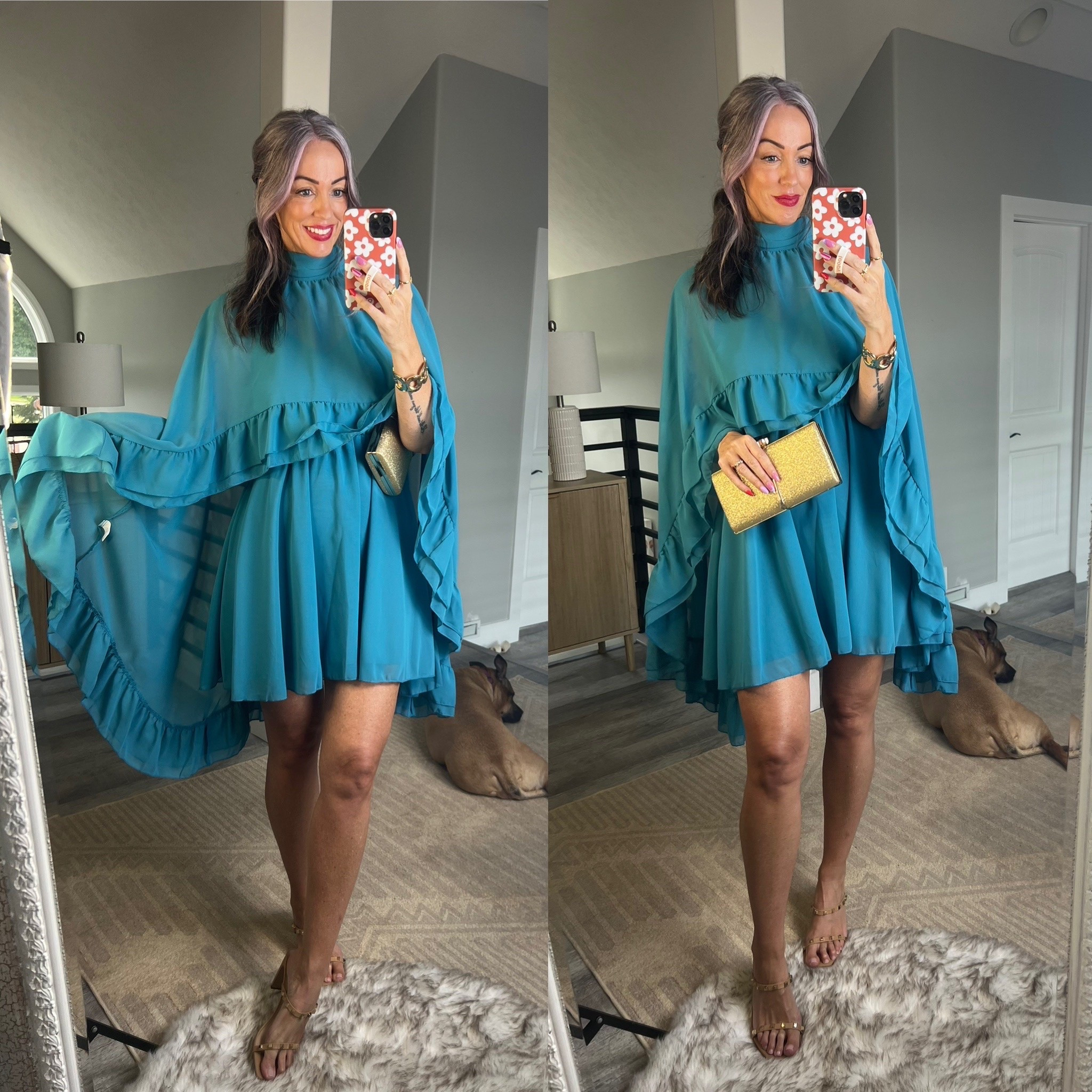 What a fun dress for an event or wedding guest! Comes in SO many colors! Especially great if you’re self conscious of your arms and prefer them covered. Comes in many color options. I’m wearing size sm.

#LTKOver40