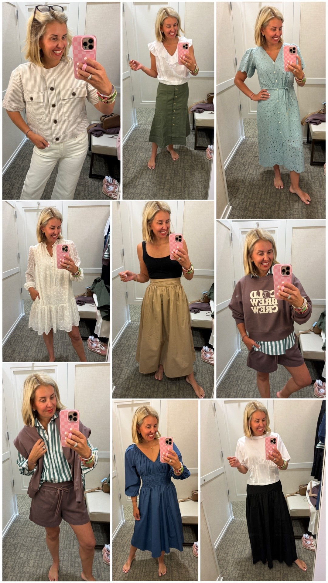 Such a fun try-on at Loft!! So many good pieces that we can wear year round and are so versatile. It certainly helps that it’s all 50% off too! ￼

#LTKdayinmylife #LTKSaleAlert #LTKPetite