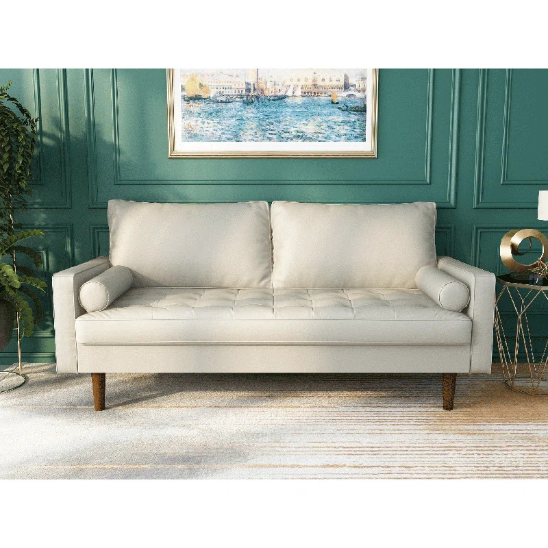 Connie 70'' Vegan Leather Square Arm Sofa | Wayfair North America