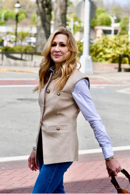 Versatile and stylish vest from Veronica Beard!  Wear with a blouse under or on it’s own.  This is a great way to wear the vest trend for spring and summer.  Also has matching trousers but is also great with jeans!

#LTKSeasonal #LTKStyleTip #LTKTravel