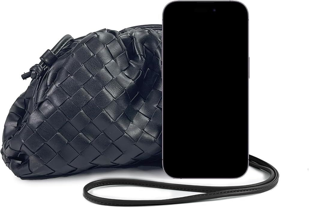 Woven Dumpling Bag for Women Clutch Purses, Cloud Crossbody Handbag Soft Shoulder Bag | Amazon (US)