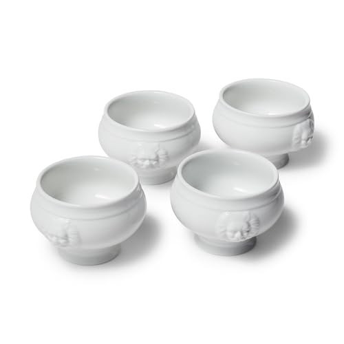 Sur La Table 14 oz. Lion's Head Bowls, Set of 4, White | Amazon (US)