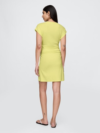 Modern Rib Ruched Mini Dress | Gap (US)