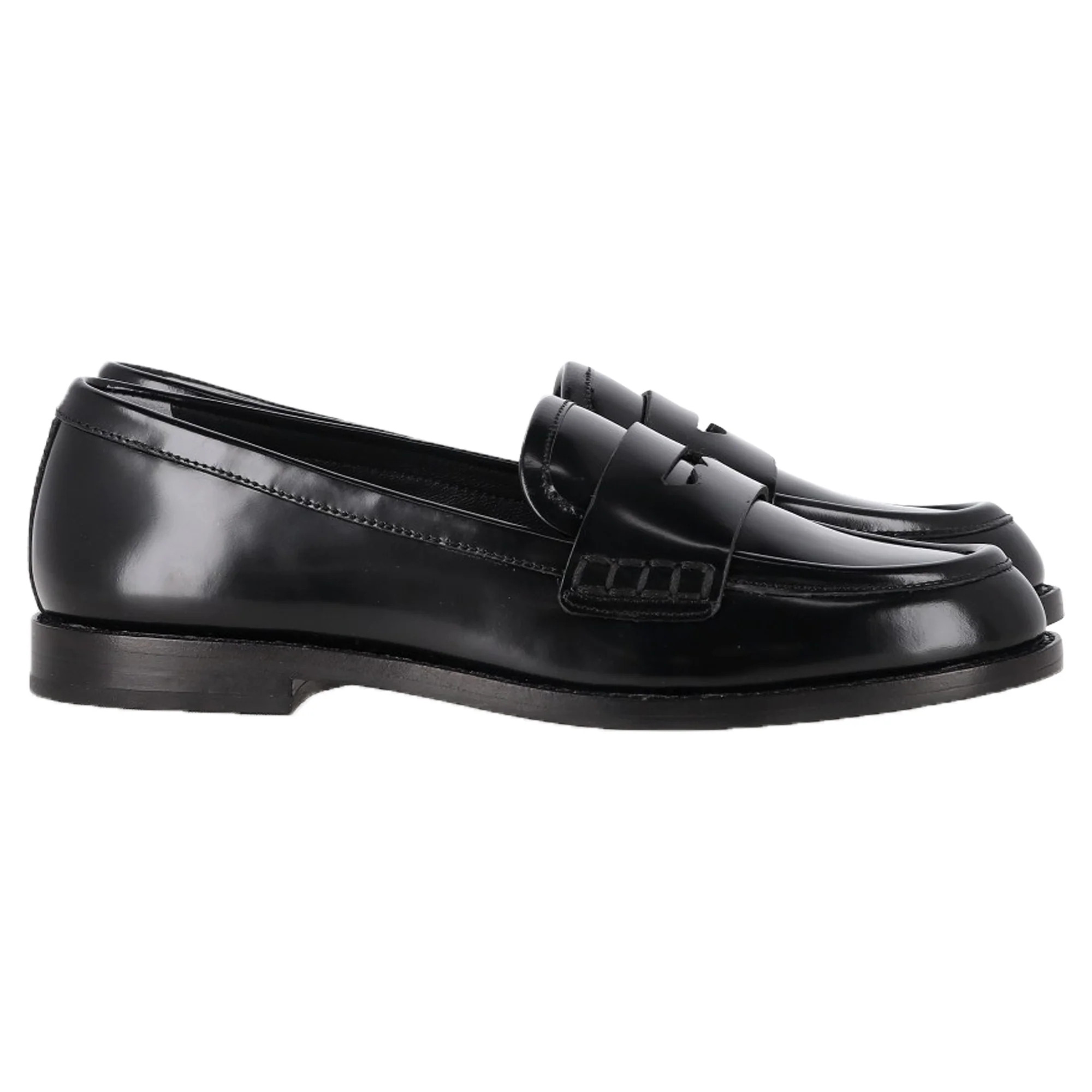 Loeffler Randall Penny Loafers in Black Leather | Shop Simon