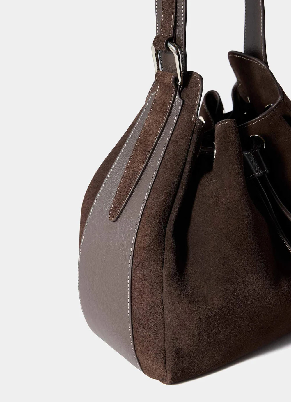 Mabel Brown Suede Bucket Bag | Mint Velvet