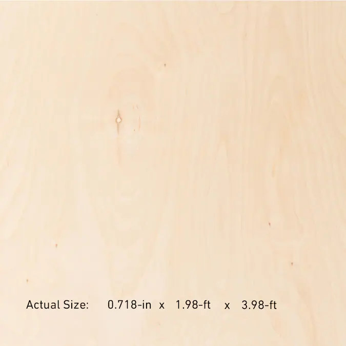 3/4-in x 2-ft x 4-ft Birch Sanded Plywood | Lowe's