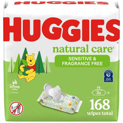 Huggies Natural Care Sensitive Unscented Baby Wipes - 168ct | Target