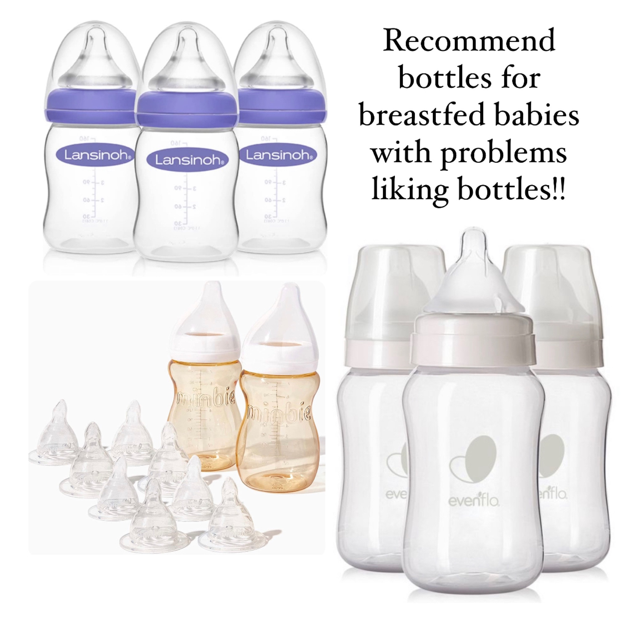 Sometimes babies have a hard time going from breast to bottle! My advice introduced a bottle around the 1 month mark and give one from time to time so baby stays use to it. If still having issues these wide base bottles have brought luck to many babies not taking a liking to bottles!

#LTKbaby