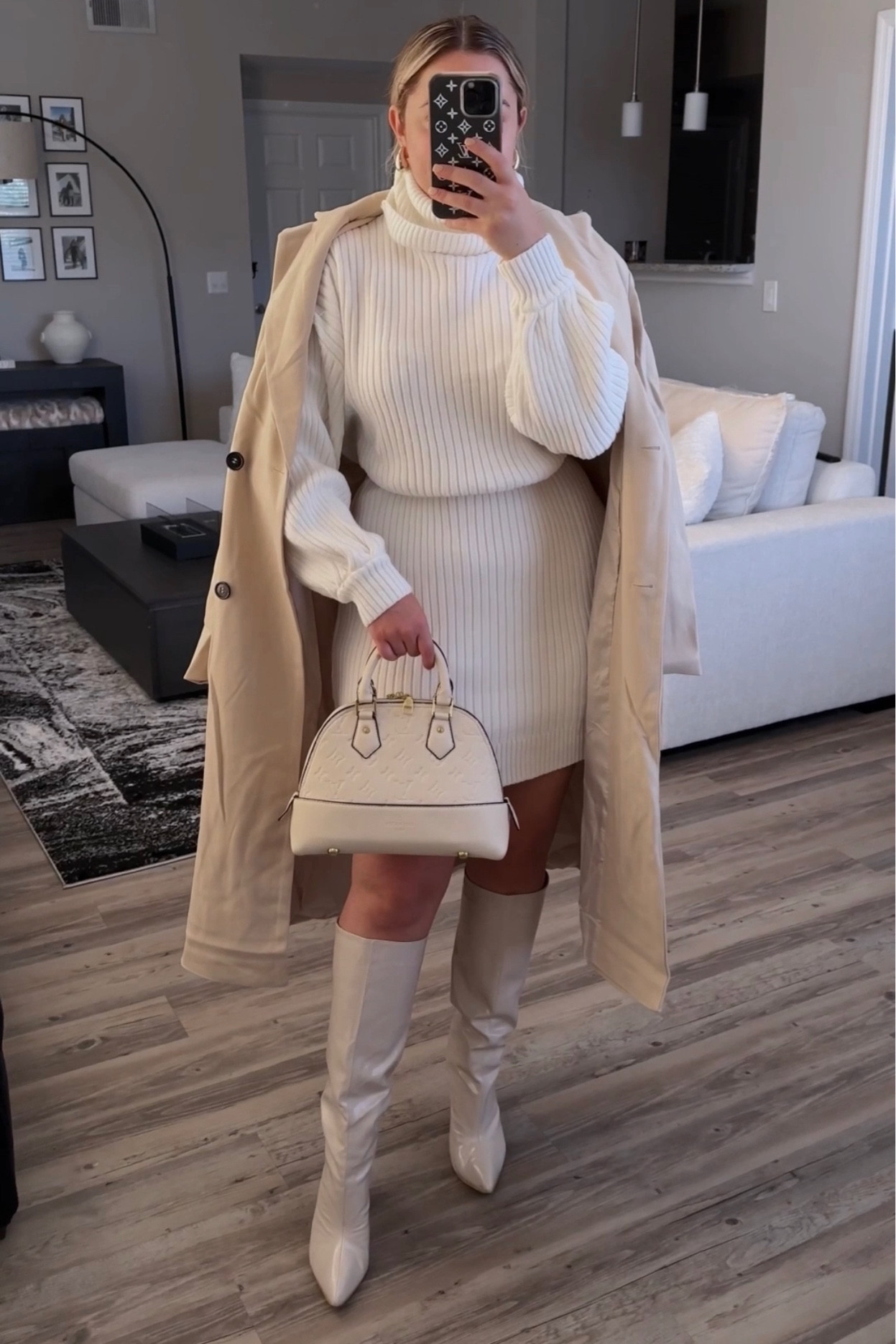 Amazon Winter outfit inspo 
Sweater Dress: XL for oversized look
Coat: large

#winteroutfit
#outfitidea 
#amazonoutfit 

#LTKmidsize #LTKstyletip #LTKSeasonal