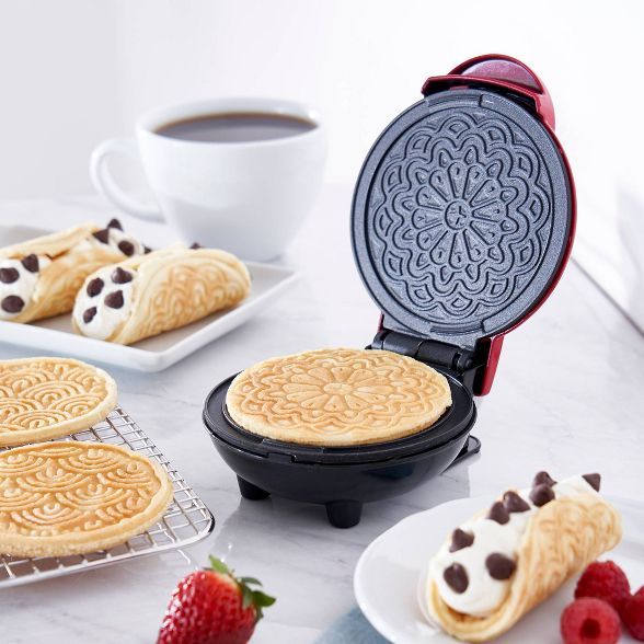 Dash Mini Pizzelle Maker - Red | Target