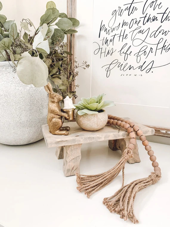 Weathered Oak Mini Display Stool  Wooden Riser  Wooden Decor | Etsy | Etsy (CAD)