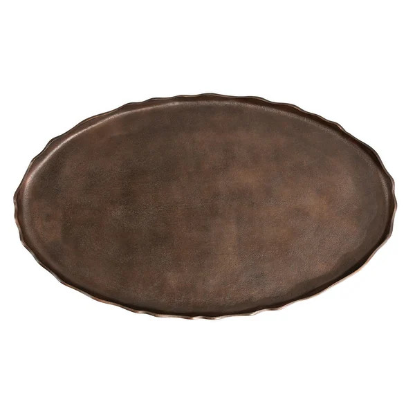 Kate and Laurel Alessia Oval Coffee Table - 34x20x15 - Bronze | Bed Bath & Beyond