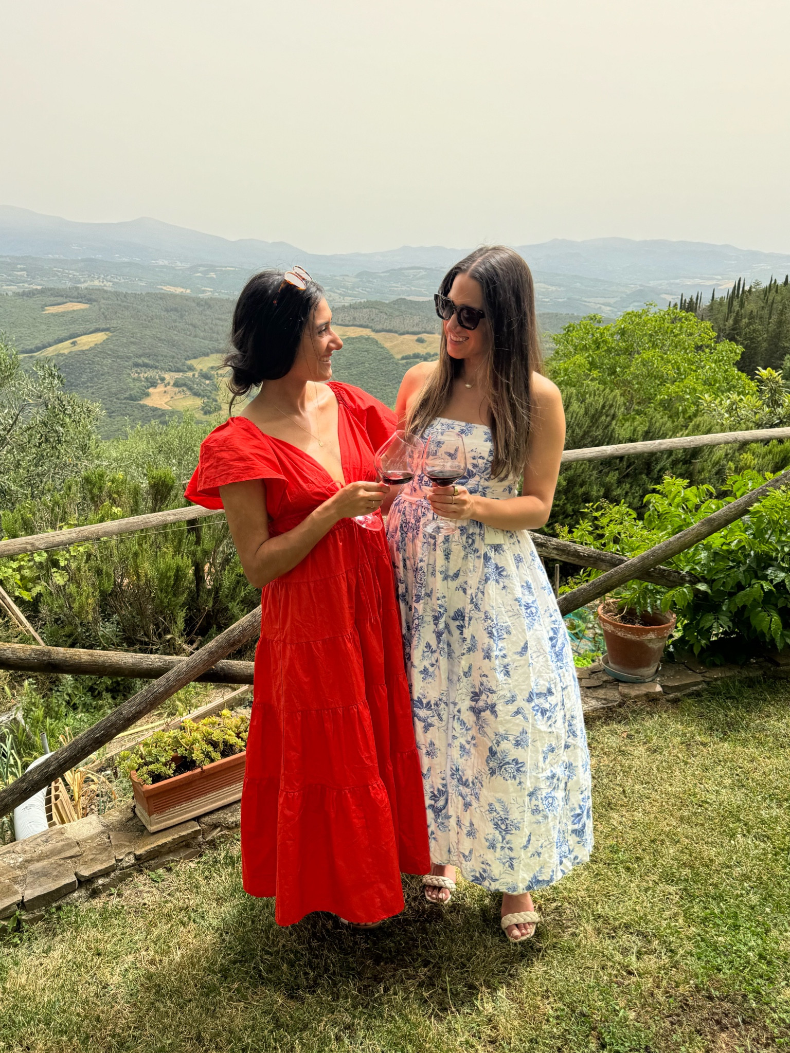 Tuscany, Italy wine tasting 🍷✨ white dress sold out from & other stories so linking similar💙 #ltkitaly #ltksummer #ltkvineyard 