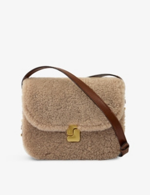 Bellissima Mini shearling shoulder bag | Selfridges