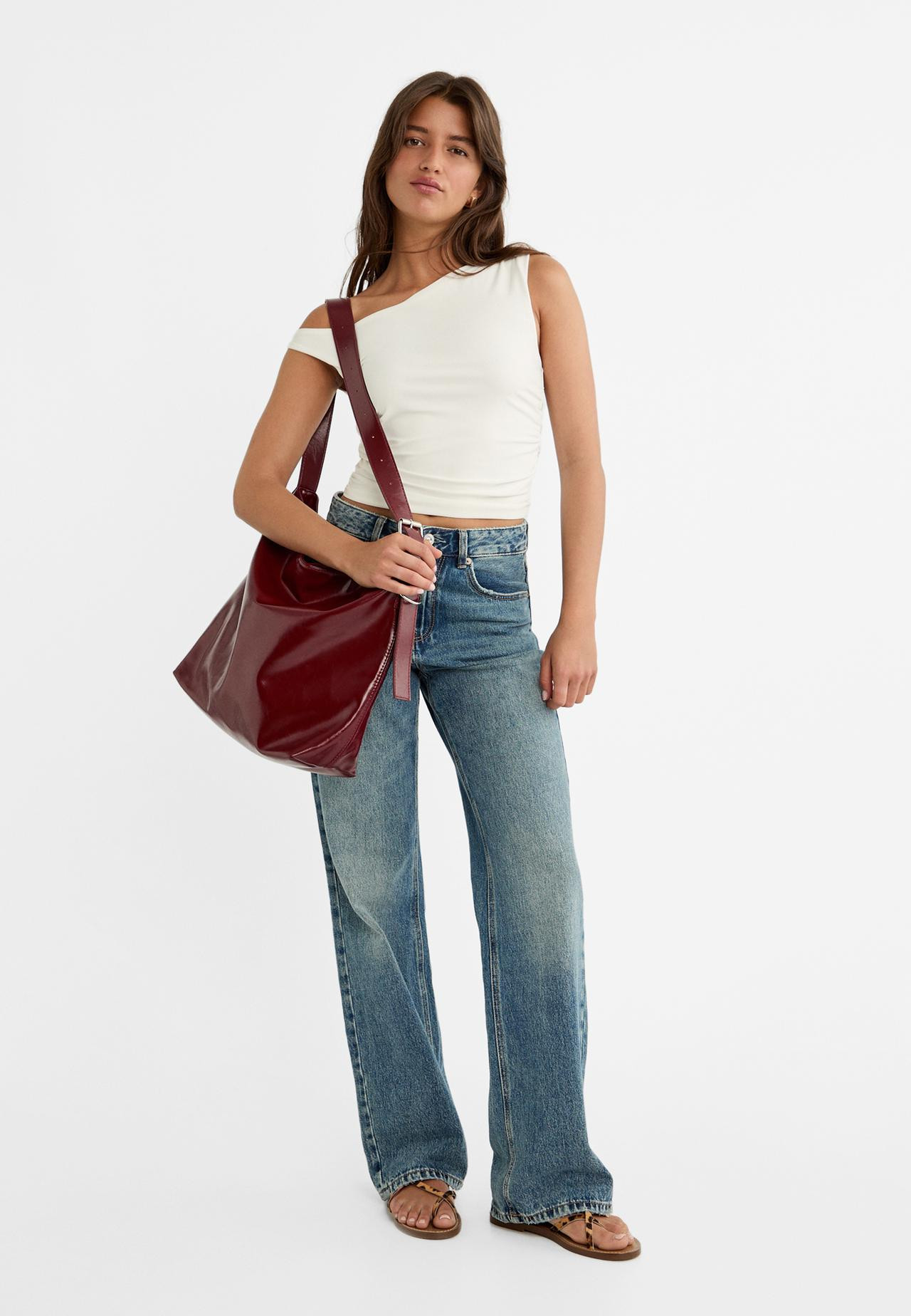 Faux leather bucket bag | Stradivarius (UK)