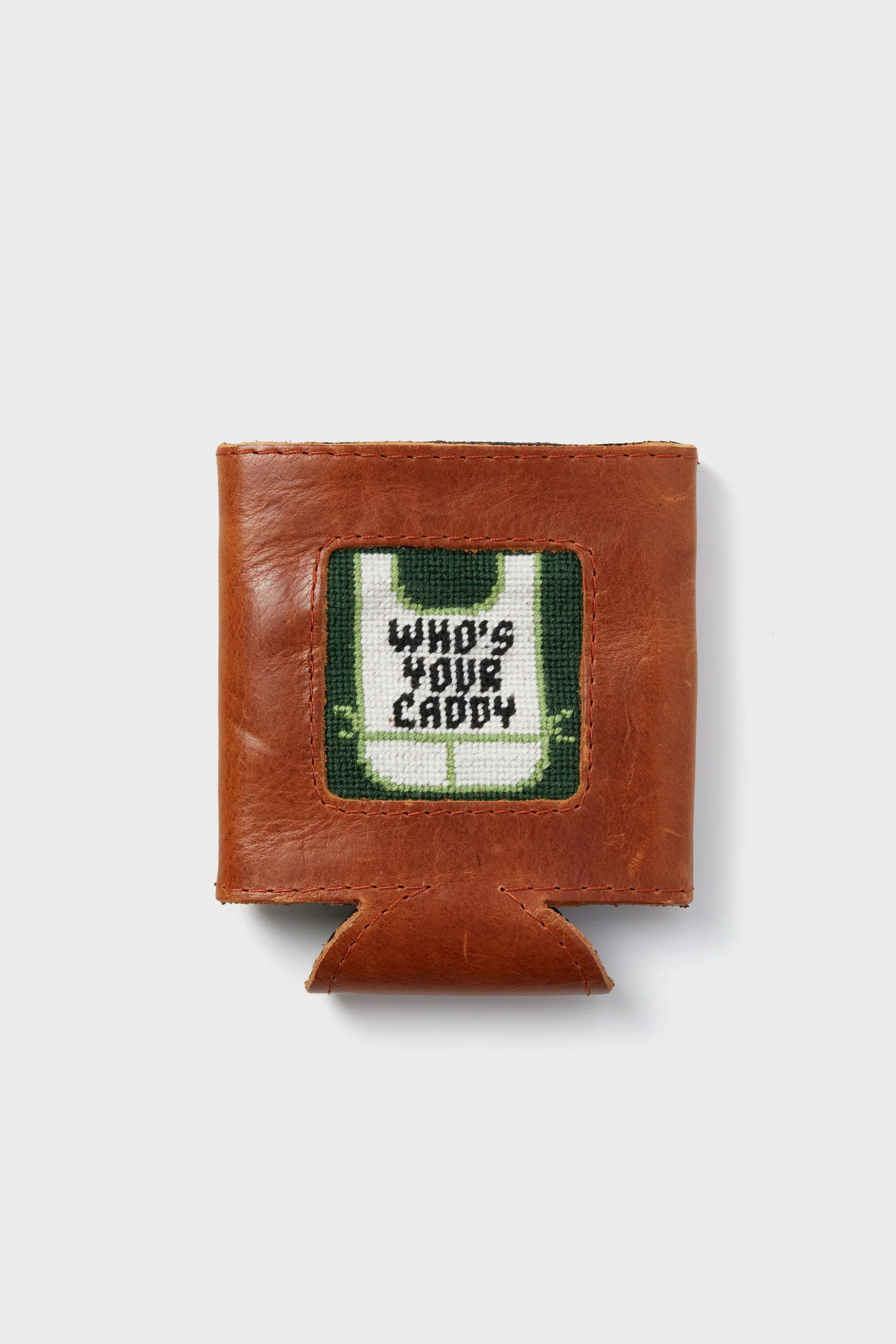 Who's Your Caddy Needlepoint Can Cooler | Tuckernuck (US)