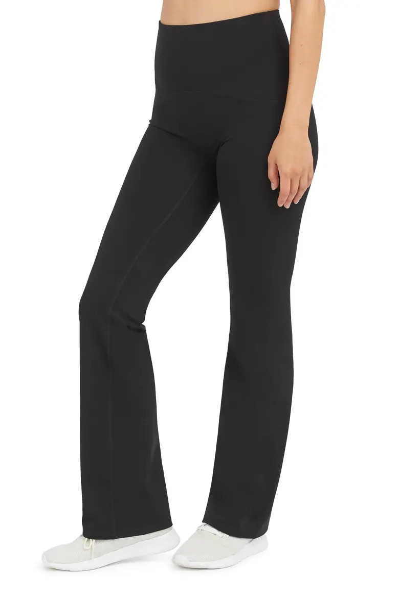 SPANX® Booty Boost Yoga Pants in Very Black at Nordstrom, Size Large P | Nordstrom