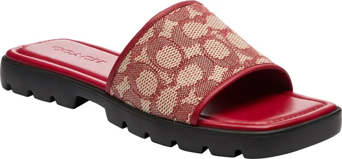 Florence Signature Jacquard Slide Sandal (Women) | Nordstrom