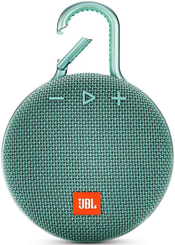 JBL Clip 3, River Teal - Waterproof, Durable & Portable Bluetooth Speaker - Up to 10 Hours of Pla... | Amazon (US)