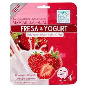 Strawberry And Yogurt Face Mask Skin Care By BACC Beauty And Care - Exfoliating | Cleansing | Hyd... | Amazon (US)