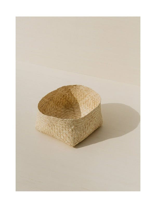 Territory Design Mixta Palm Table Basket - Brown | Verishop