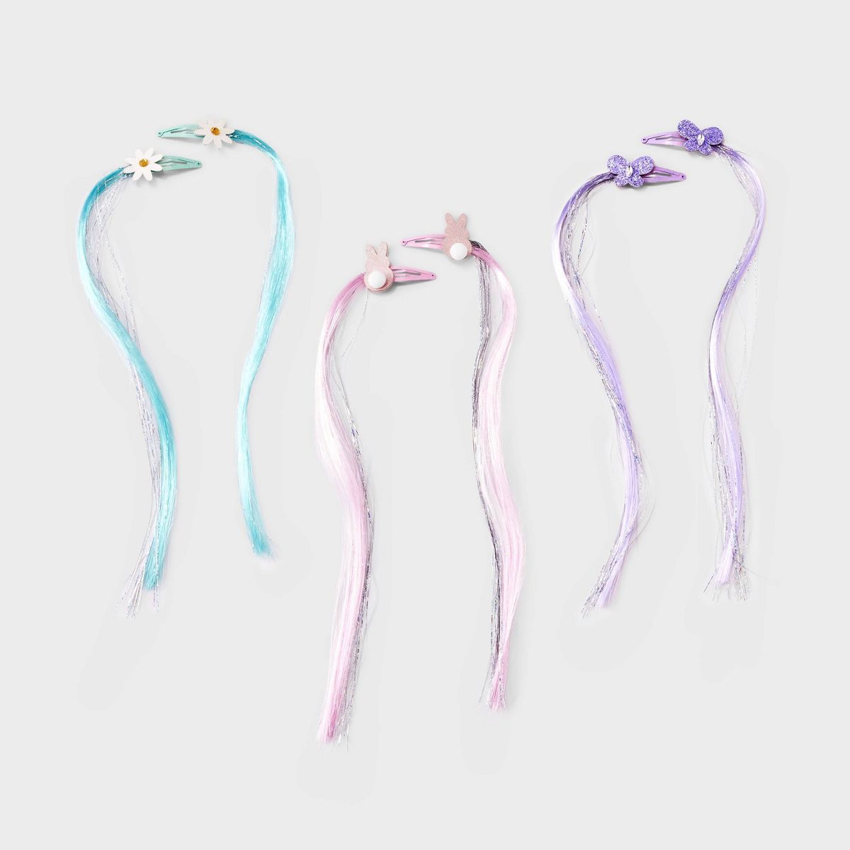 Girls' 6pk Easter Faux Hair Clips - Cat & Jack™ | Target