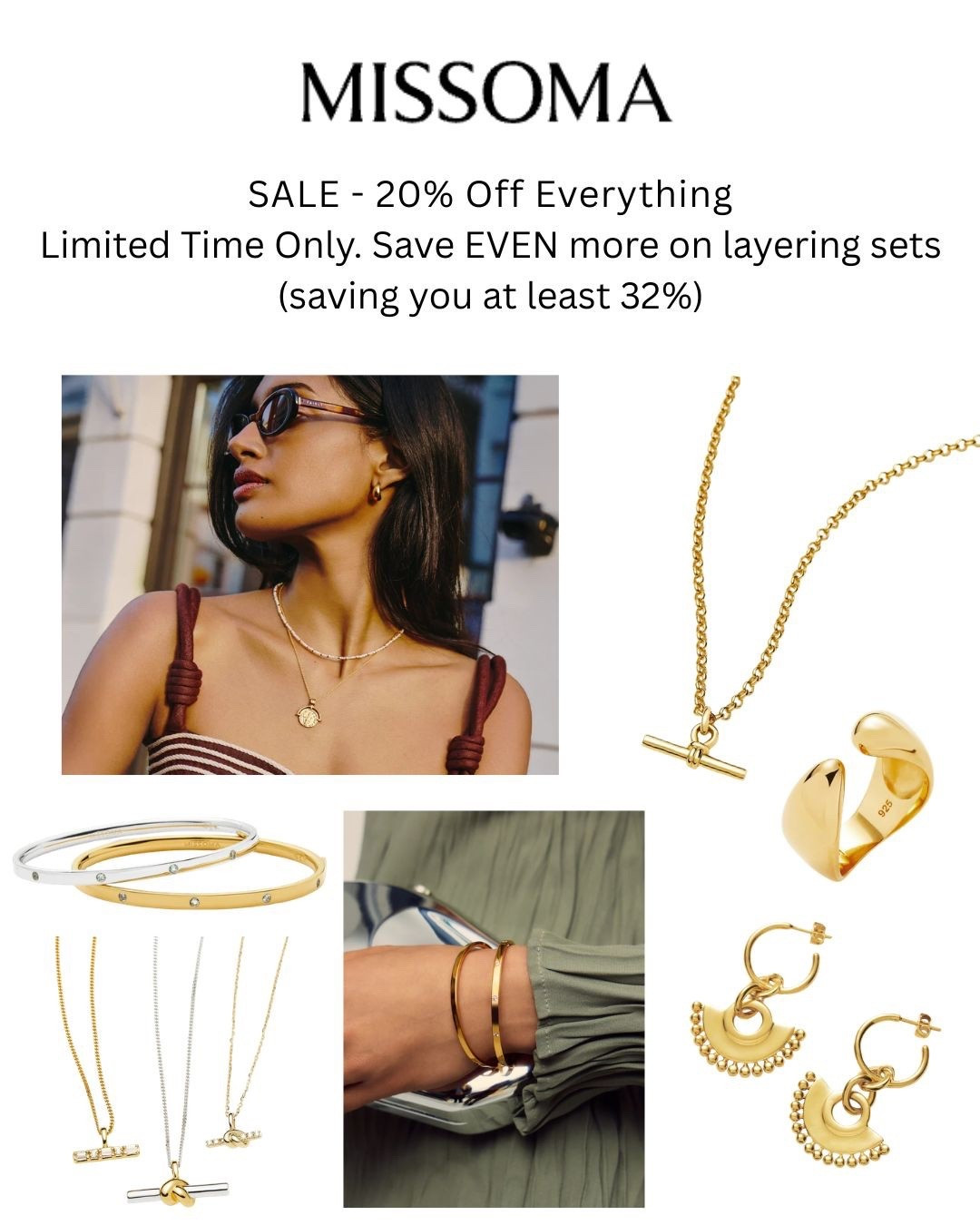 Missoma Sale - up to 32% off this weekend!! 

#LTKuk #LTKspring #LTKsummer
