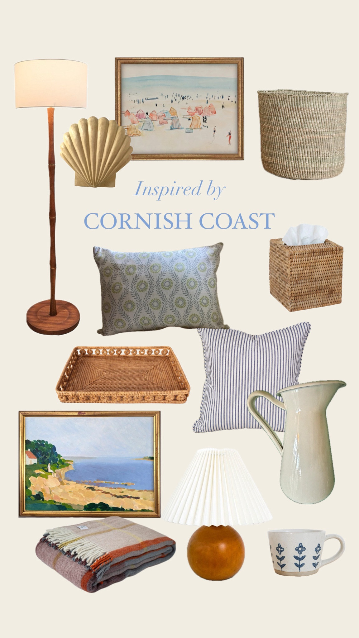 An edit of coastal decor that’s uplifting as it is breezy inspired by my recent stay on the sea in Cornwall, England. Think natural accents like wood and rattan, soft furnishings with warm colors, and of course hints of the sea.


#LTKHome