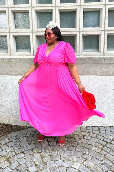 Glam in pink & red 
•
Dress is sold out. Similar dress is linked 👇🏾

#LTKwedding #LTKpartywear #LTKplussize