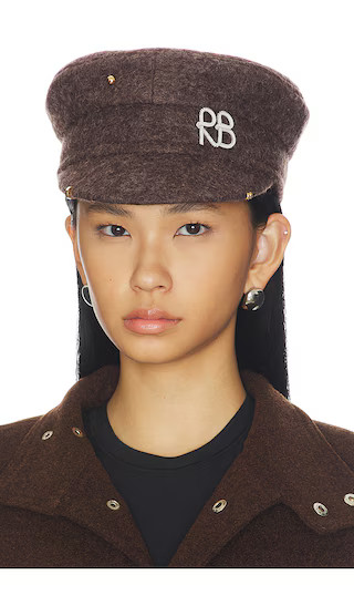 Baker Boy Cap in Brown | Revolve Clothing (Global)