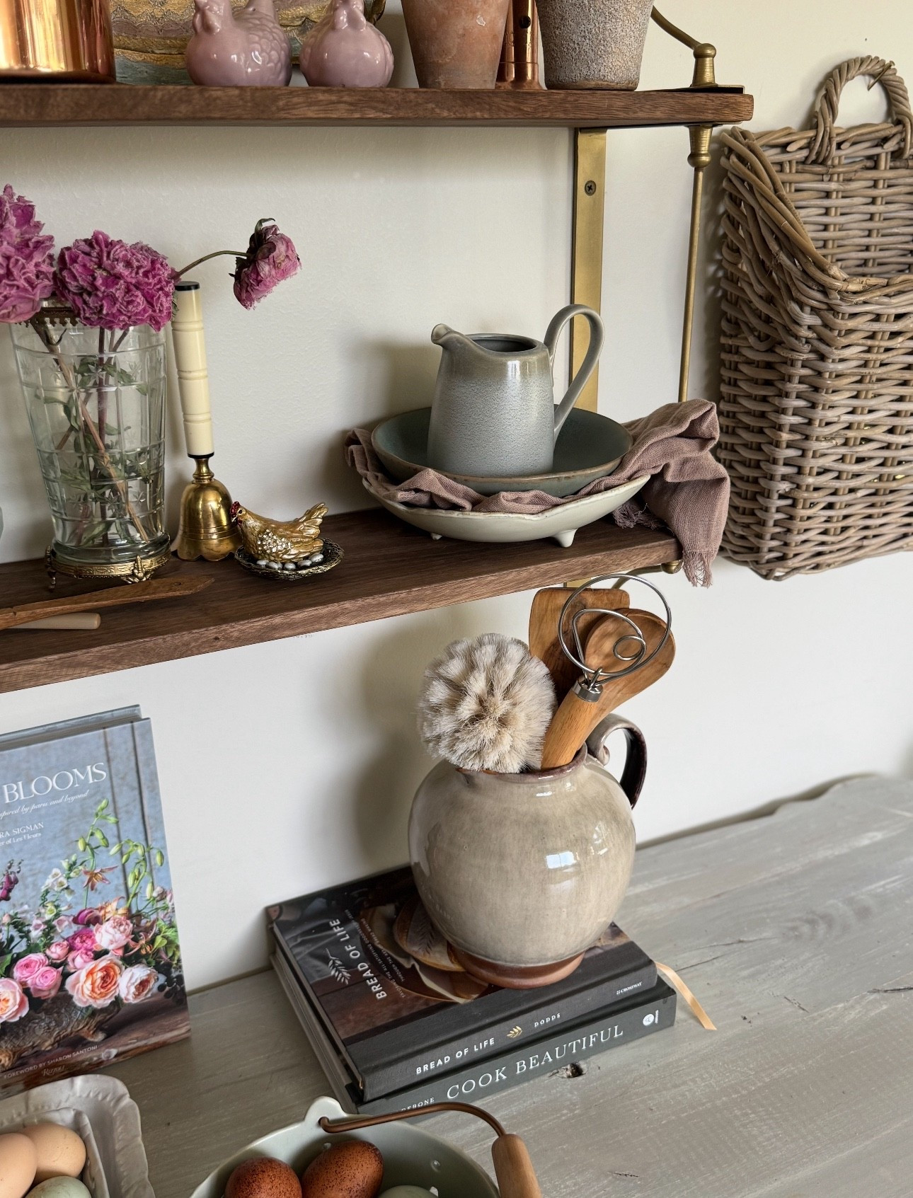 THURSDAY “SHELFIE”
Shop my shelves! 

This is proof that LIVING in a remodel 
can still be beautiful! I created a little kitchen section in my laundry room while our kitchen remodel is finishing up  (more a full gut job) and it’s provided some peace against the chaos! 💕🙏🏻

 