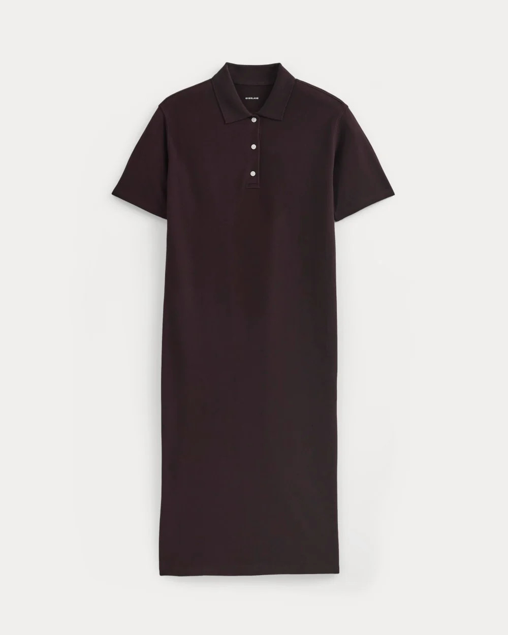 Pique Polo Short-Sleeve Dress | Dark Chocolate | Everlane