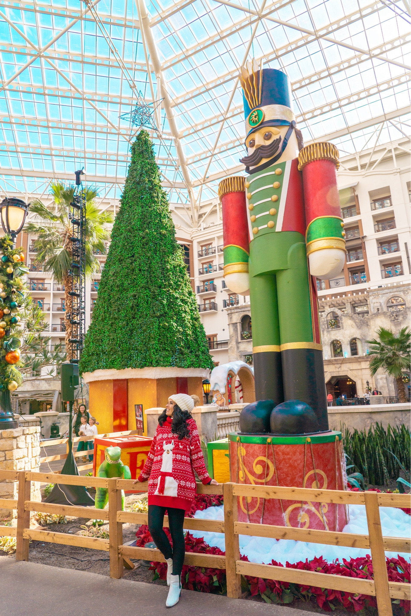 Rocking my Christmas llama-themed ugly sweater dress complemented by my favorite white cowgirl booties, sheer black rip-resistant tights, and winter cable knit beanie hat

-Christmas dress, Christmas costume, holiday costume, evening dress, party dress, trendy ootd, holiday fashion, amazon finds, vacation outfit, travel outfit, holiday outfit, seasonal outfit 