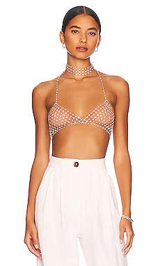 Amber Sceats x REVOLVE Festival Ready Chain Bra in Silver from Revolve.com | Revolve Clothing (Global)